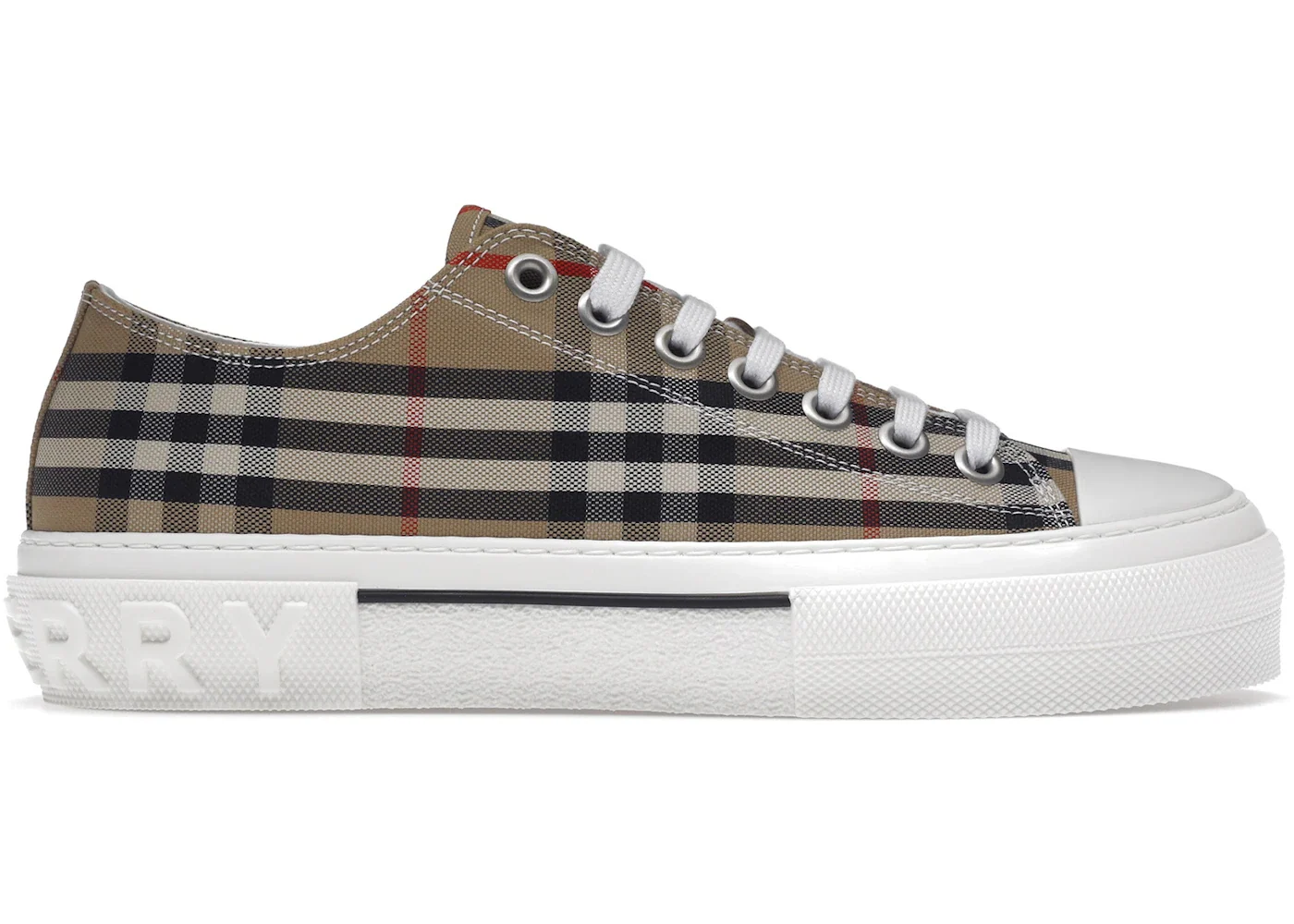 Burberry Vintage Check Cotton Sneakers Archive Beige White sneaker
