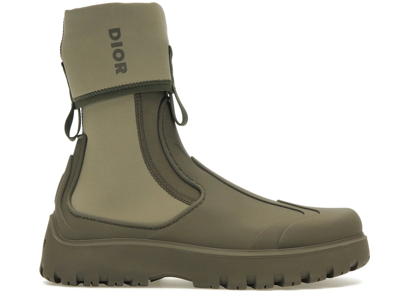 Dior Garden Ankle Boot Khaki Rubber Brown sneaker