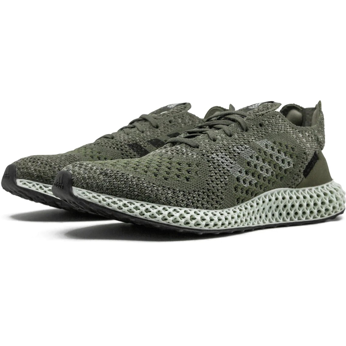 Footpatrol X Adidas Consortium 'Futurecraft 4D' (2018) Olive / Aero Green / Black sneaker, foto 3