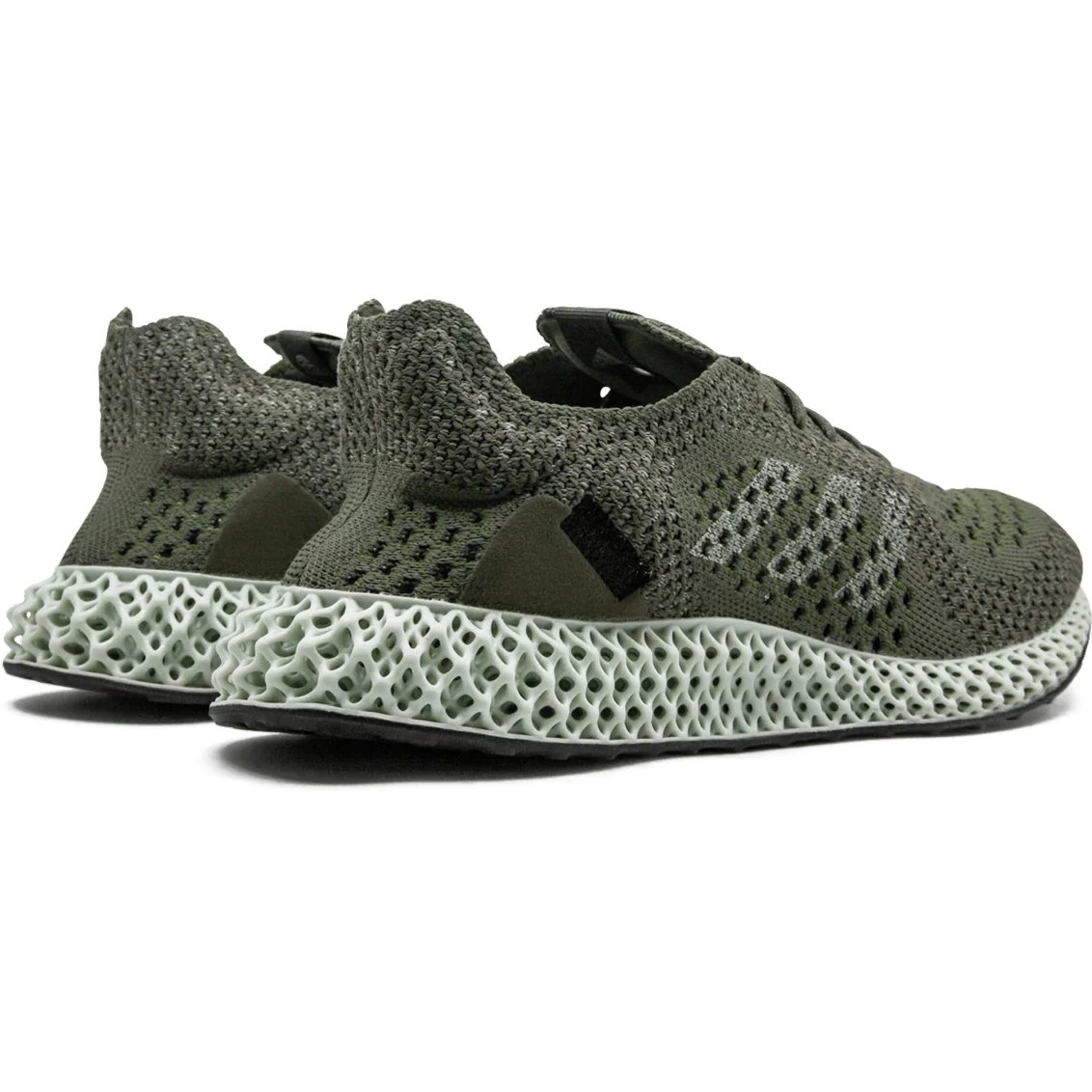 Footpatrol X Adidas Consortium 'Futurecraft 4D' (2018) Olive / Aero Green / Black sneaker, foto 4