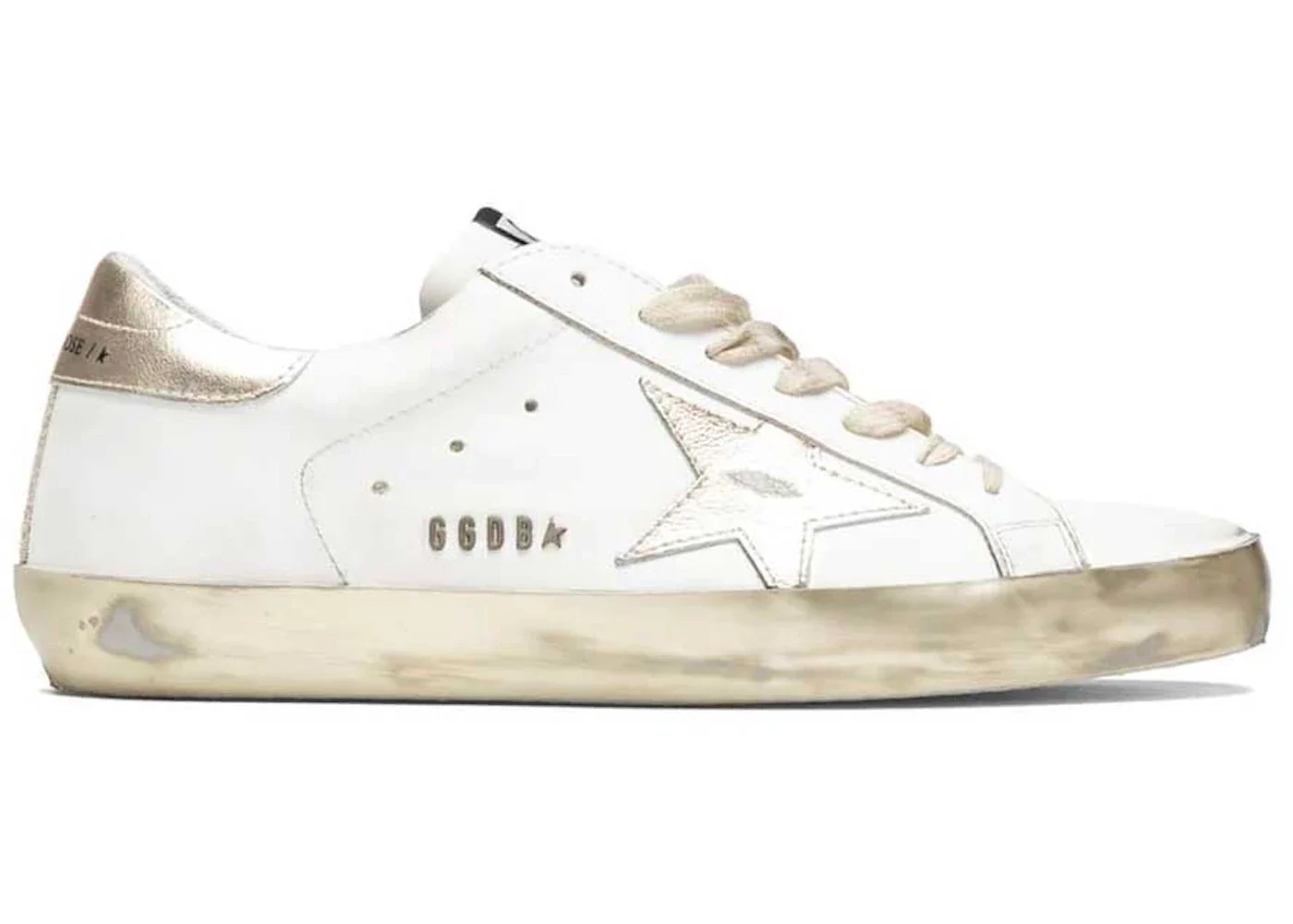 Golden Goose Super-Star White Gold Sparkle sneaker