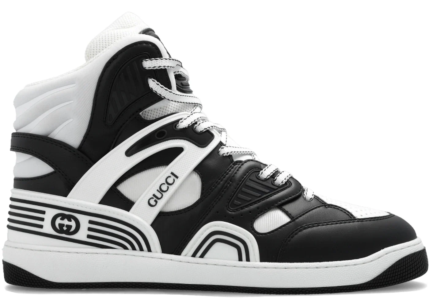 Gucci Basket High Black White sneaker