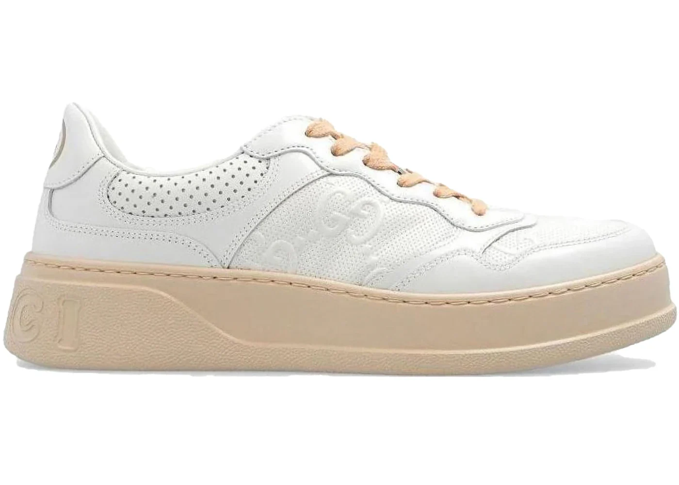 Gucci GG Embossed Sneaker White Beige (da donna) sneaker