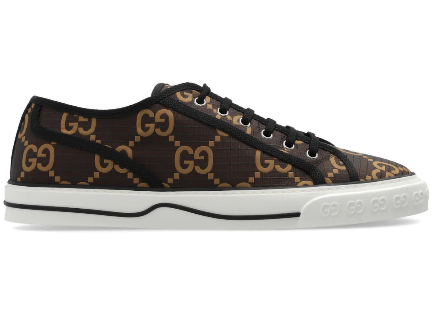 Gucci Tennis 1977 Low GG Monogram Ebony Beige sneaker