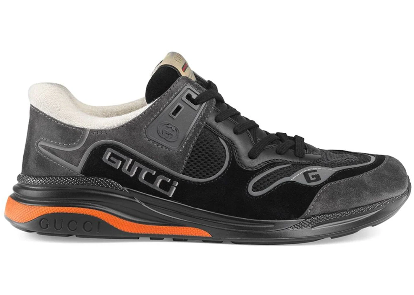 Gucci Ultrapace Black White Orange sneaker