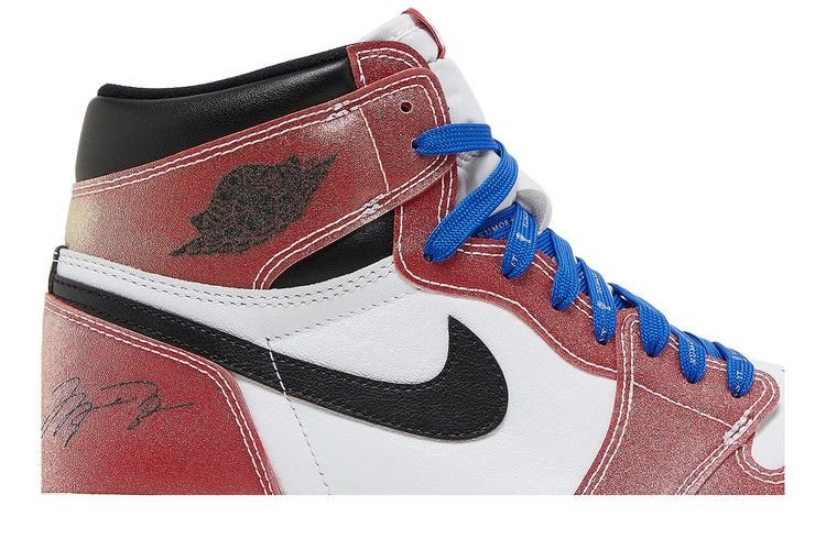 Jordan 1 Retro High Trophy Room Chicago (Friends and Family) (W/ Blue Laces) WHITE / VARSITY RED-SAIL-BLACK sneaker, foto 2