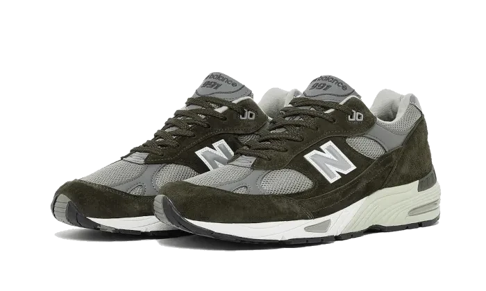 New Balance 991 Made In U.K Olive Olive Gray / White sneaker, foto 2