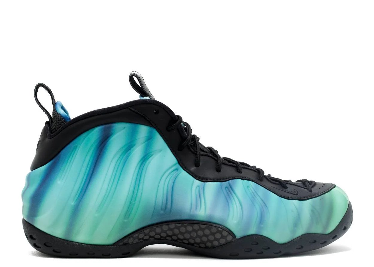 Nike Air Foamposite One Prm "All Star Northern Lights" Black / Green Glow-Fierce Purple sneaker