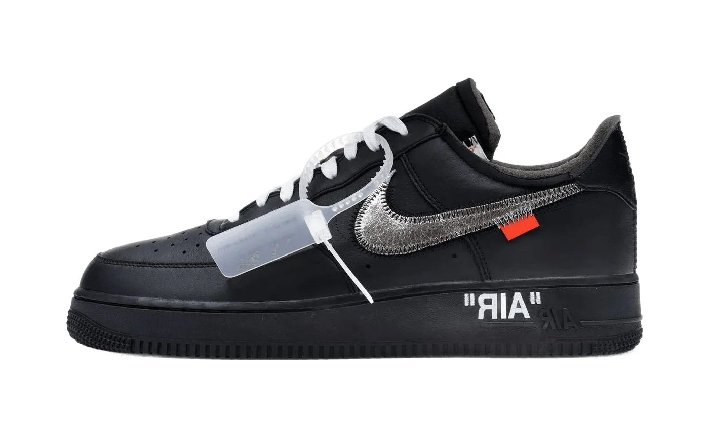 Nike Air Force 1 Low '07 Off-White MoMA (without Socks) Black / Metallic Silver-Black sneaker