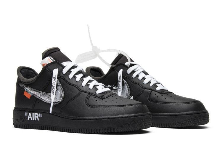Nike Air Force 1 Low '07 Off-White MoMA (without Socks) Black / Metallic Silver-Black sneaker, foto 2