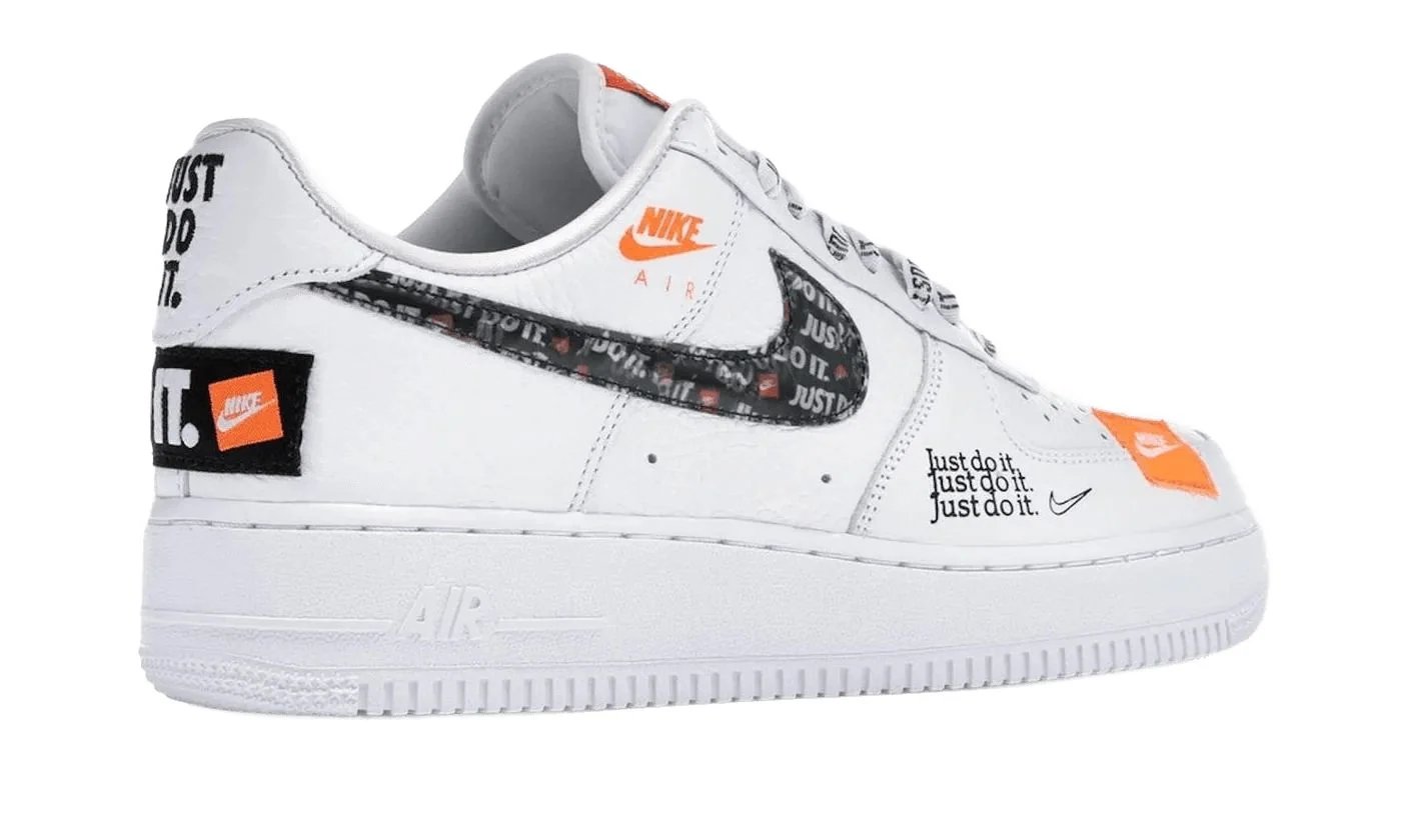 Nike Air Force 1 Low Just Do It Pack White/Black White-Black-Total Orange sneaker, foto 4