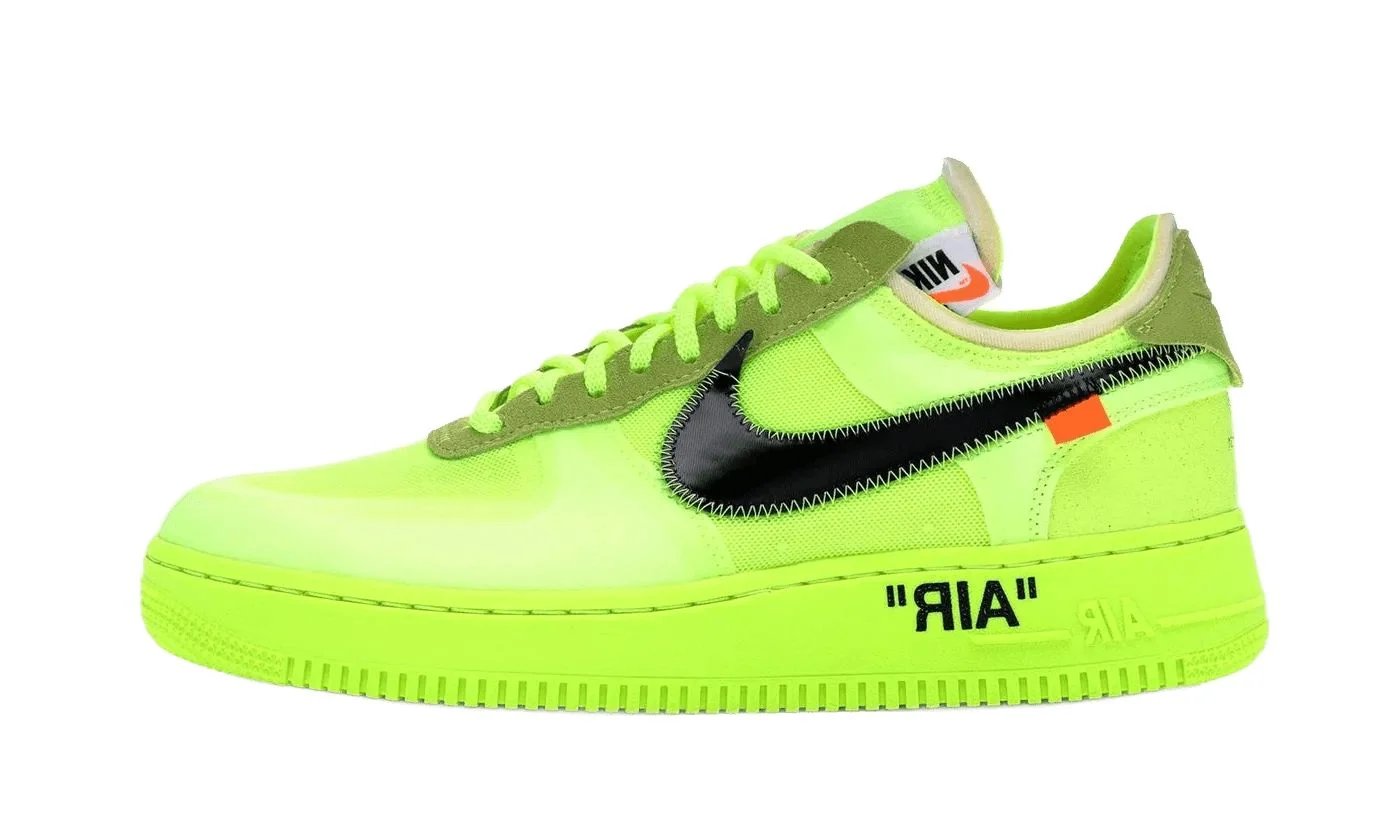 Nike Air Force 1 Low Off-White Volt Hyper Jade-Cone-Black sneaker