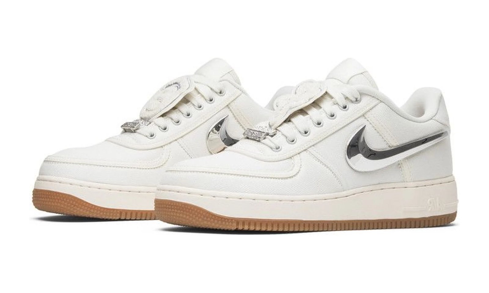 Nike Air Force 1 Low Travis Scott Sail Sail-Gum Light Brown sneaker, foto 2