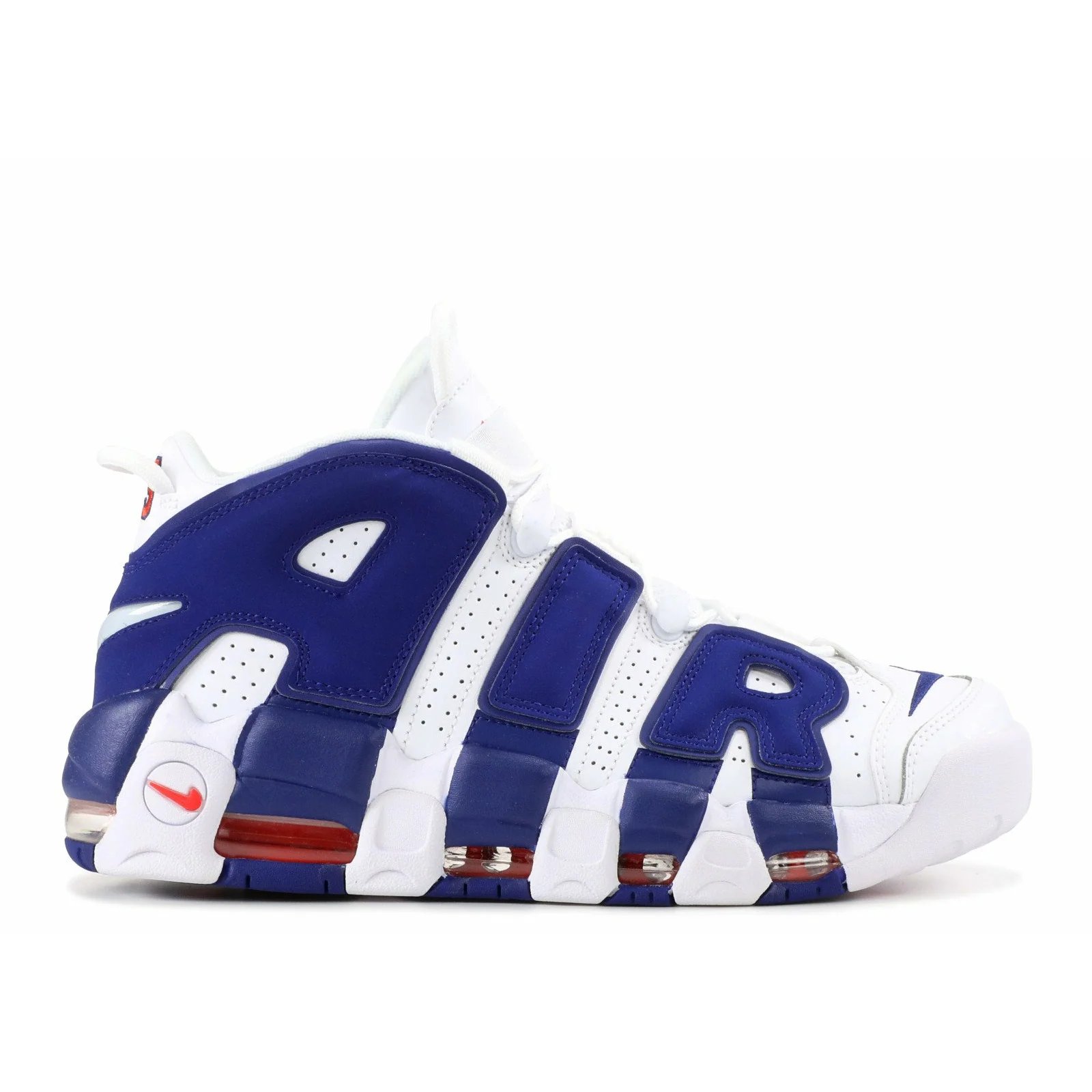 Nike Air More Uptempo 'Knicks' (2017) White / Deep Royal Blue-Team Orange sneaker