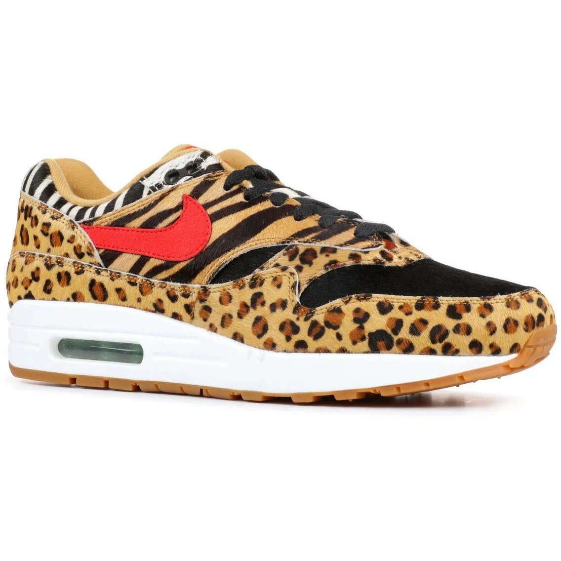 Nike Atmos X Air Max 1 DLX Animal Pack (2018) Wheat / Sport Red / Bison / Classic Green sneaker, foto 2