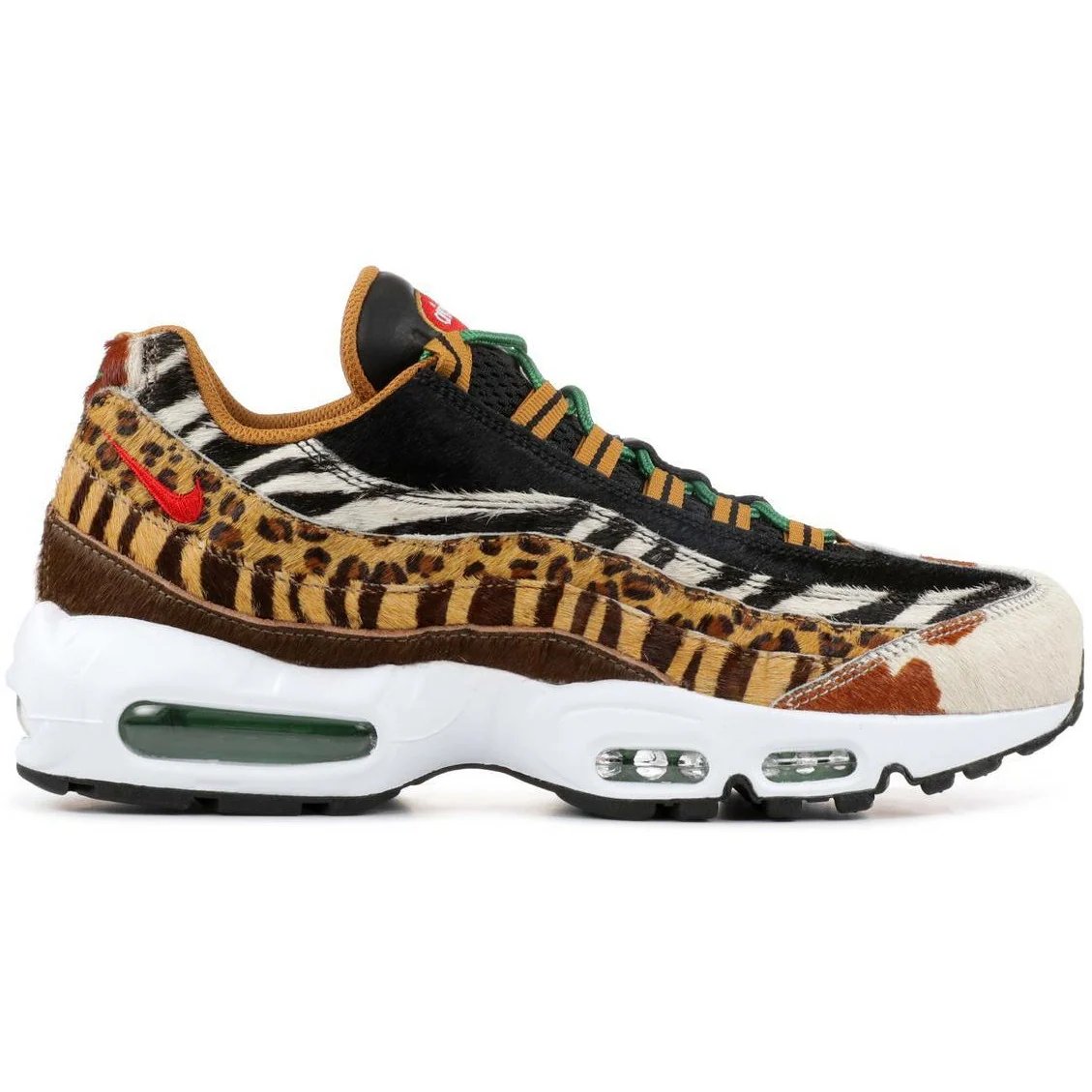 Nike Atmos X Air Max 95 DLX Animal Pack (2018) Pony / Sport Red-Black-Classic Green sneaker