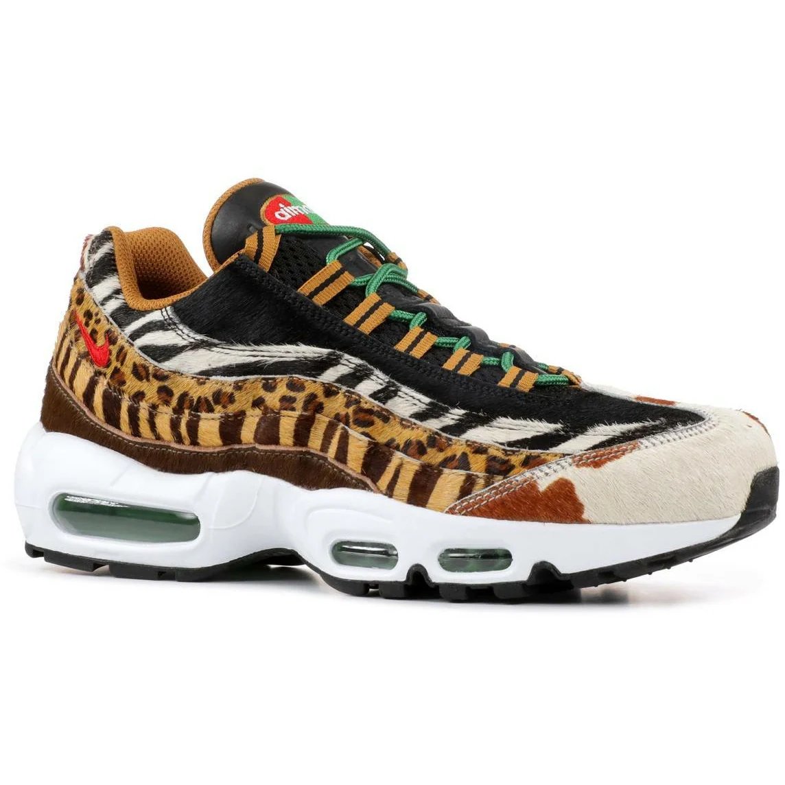 Nike Atmos X Air Max 95 DLX Animal Pack (2018) Pony / Sport Red-Black-Classic Green sneaker, foto 2
