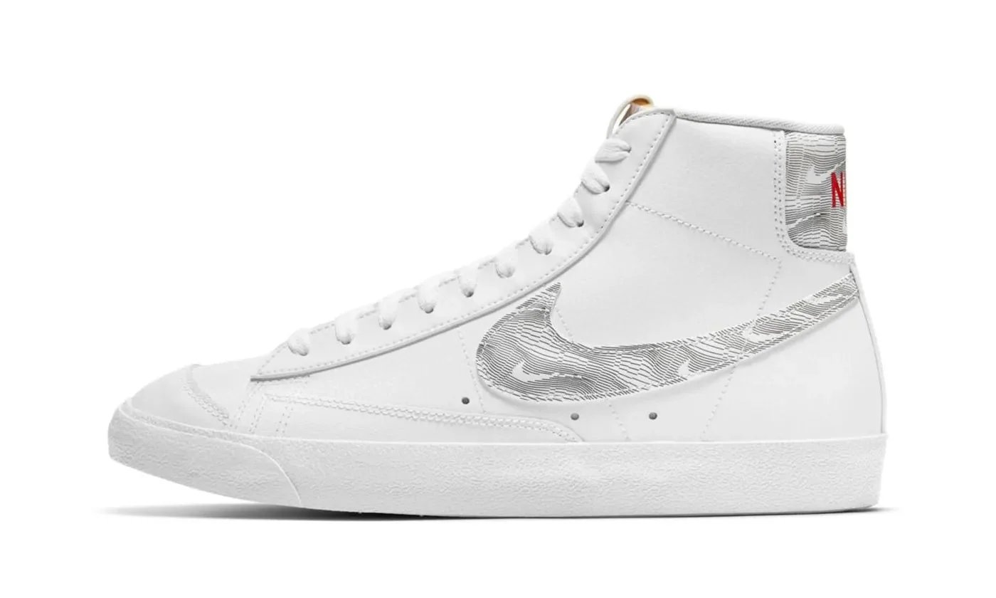 Nike Blazer Mid 77 Topography White / Black / University Red sneaker