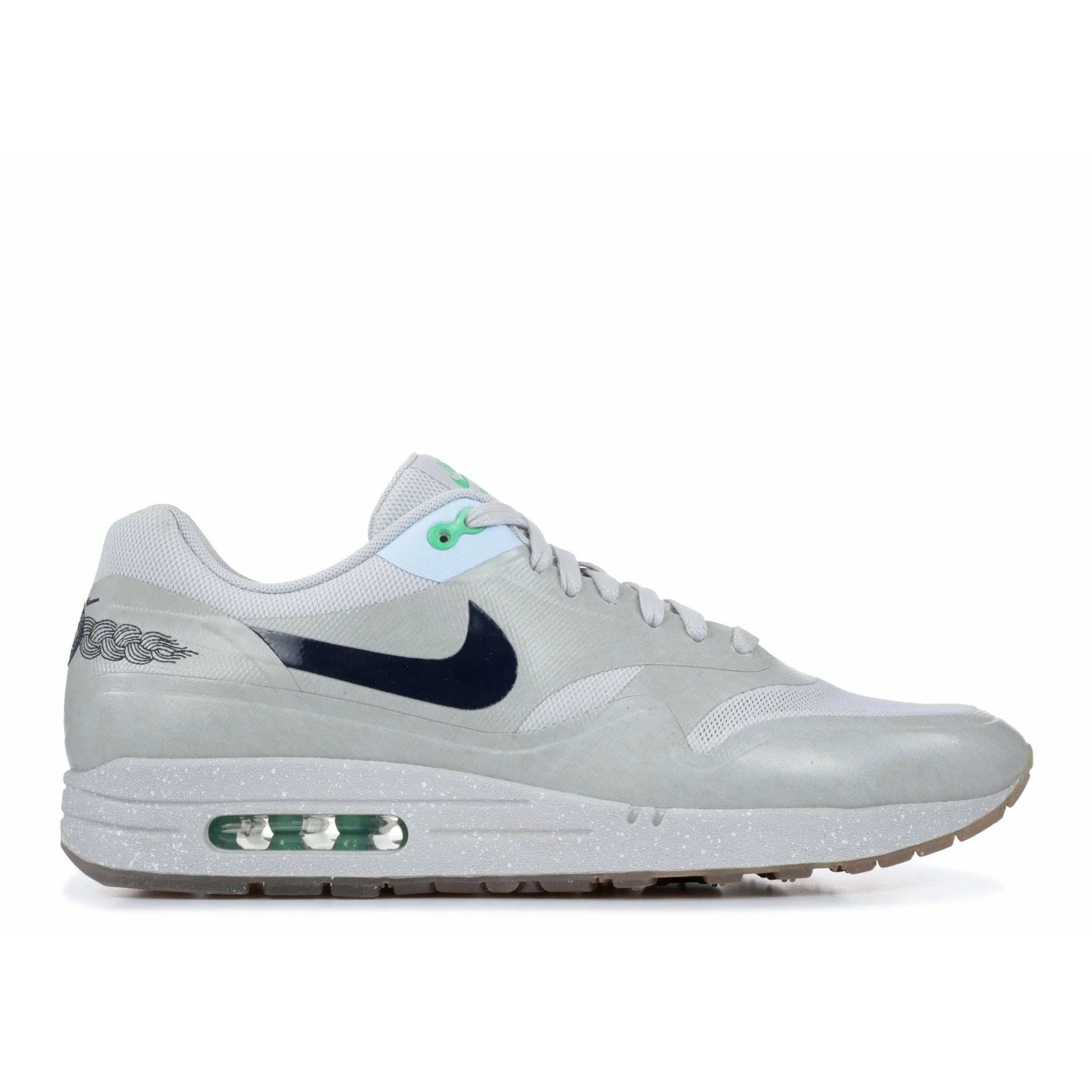 Nike Clot X Air Max 1 'Kiss Of Death' (2013) Neutral Grey / Obsidian-Gamma Green sneaker