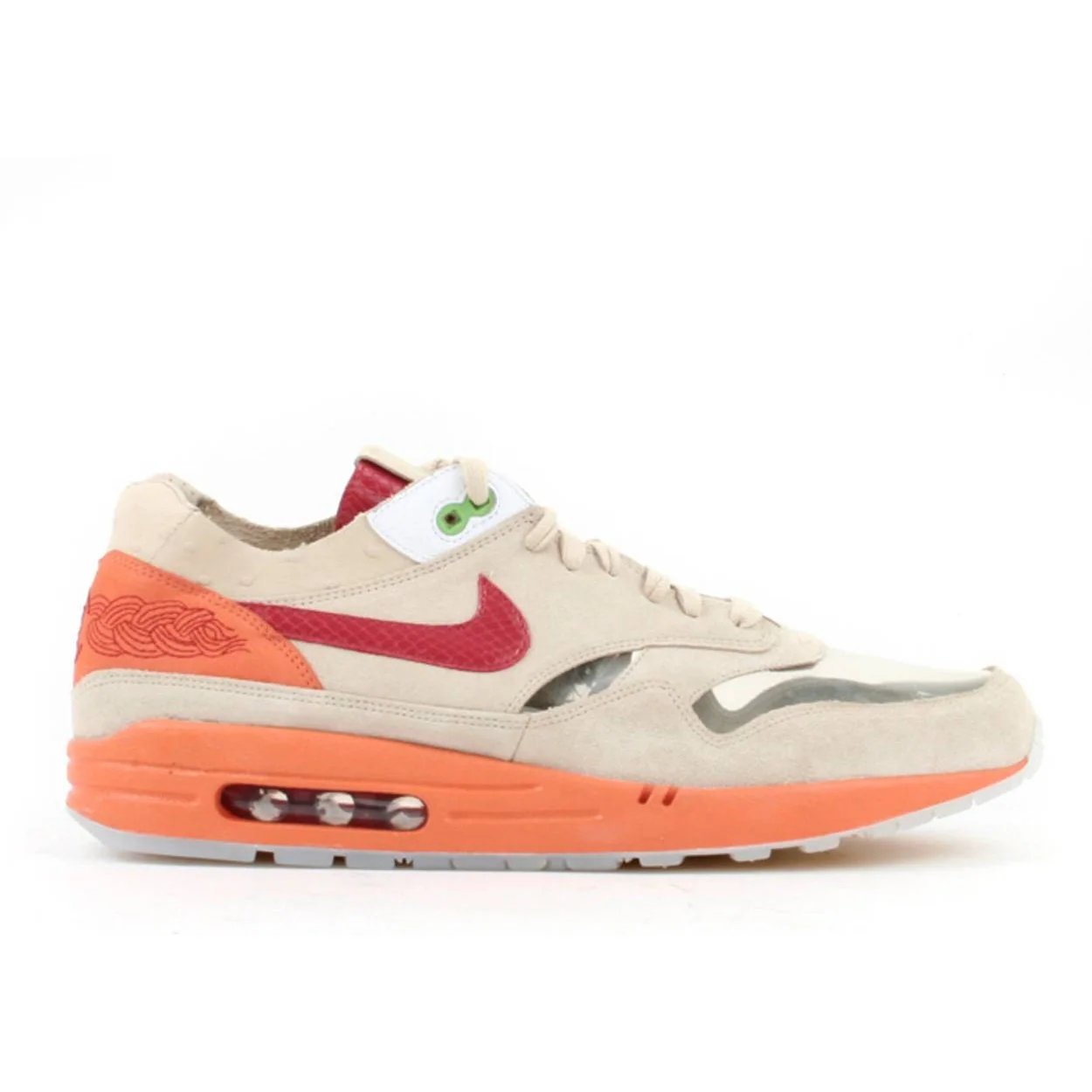 Nike Clot X Air Max 1 Nl Premium 'Kiss Of Death' (2006) Net / Deep Red / Orange Blaze sneaker