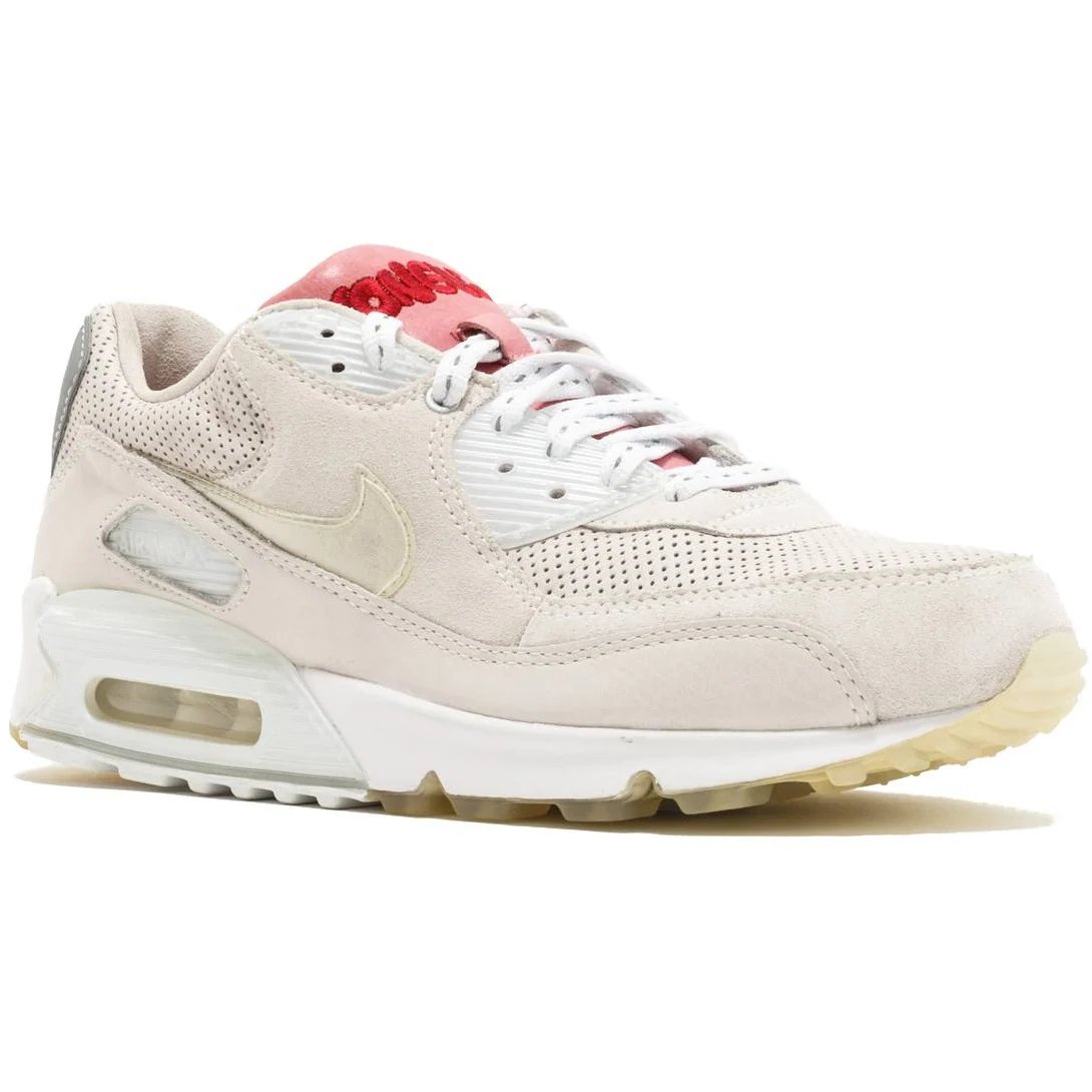 Nike Dizzee Rascal X Air Max 90 Premium 'Tongue N Cheek' (signed box) (2009) White / Clear-Metallic Silver-Chalk sneaker, foto 2