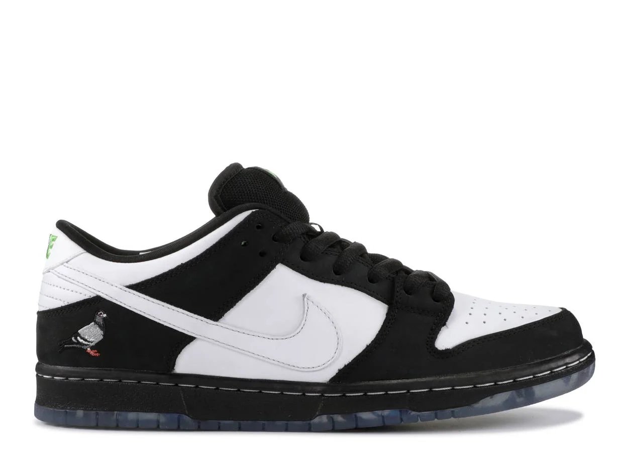 Nike Dunk Low Pro Sb x Staple "Panda Pigeon" Black / White-Green Gusto sneaker
