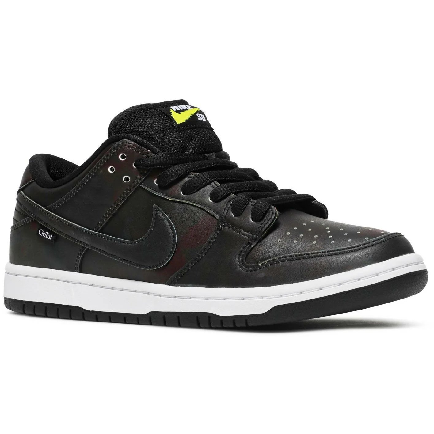 Nike Dunk SB Low Pro QS 'Civilist' (2020) Black / Black / Black sneaker, foto 2