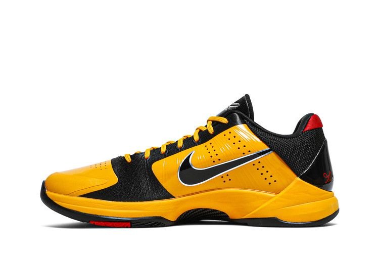 Nike Kobe 5 Protro Bruce Lee Del Sol / Metallic Silver-Comet Red-Black sneaker, foto 3