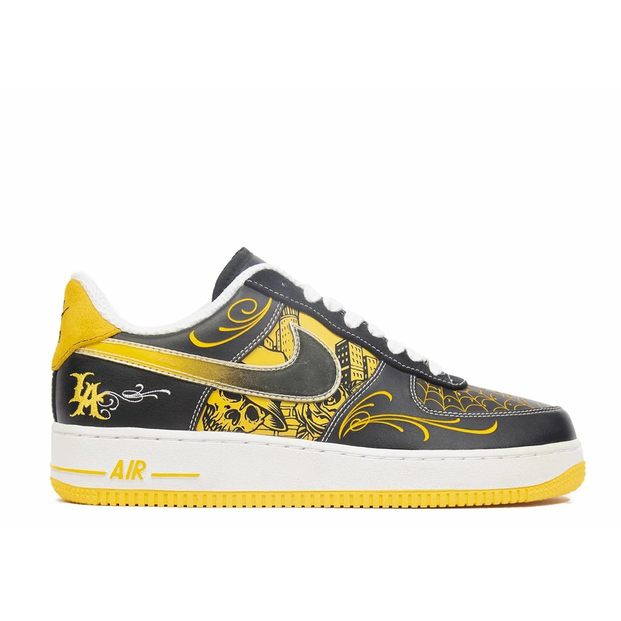 Nike Livestrong x Air Force 1 Supreme Tz Laf 'Mr Cartoon' (2009) Black / Varsity Maize White sneaker