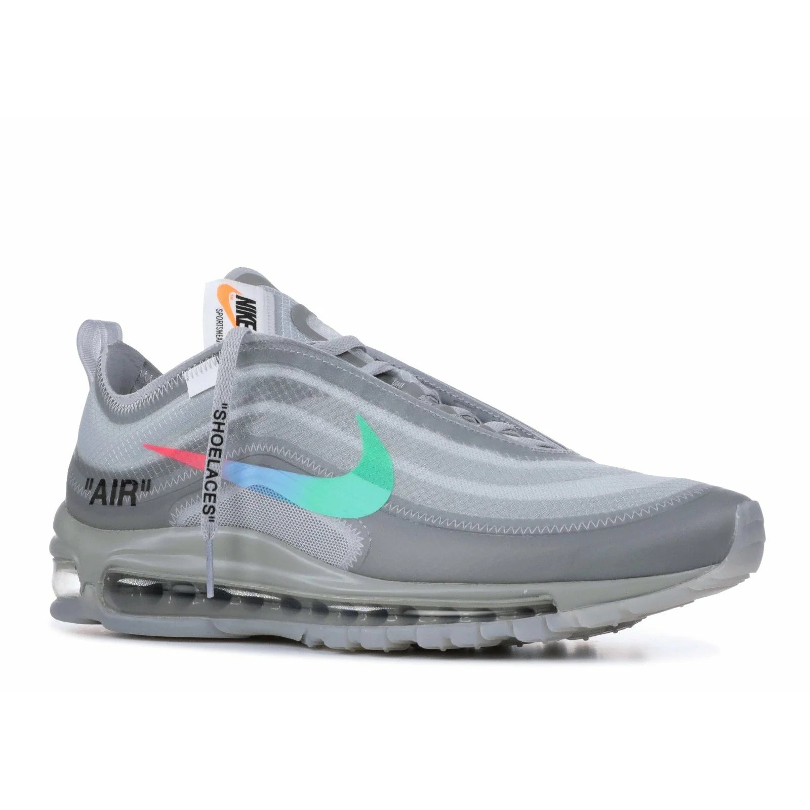Nike Off-White X Air Max 97 OG 'Menta' (2018) Menta-Wolf-Grey-White sneaker, foto 3