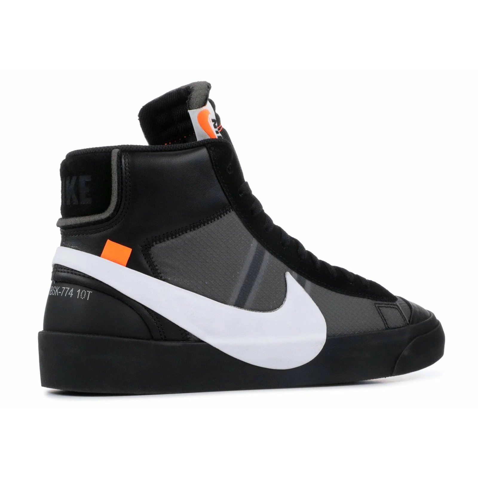 Nike Off-White X Blazer Mid 2.0 'Grim Reaper' Black / White-Cone-Black sneaker, foto 3