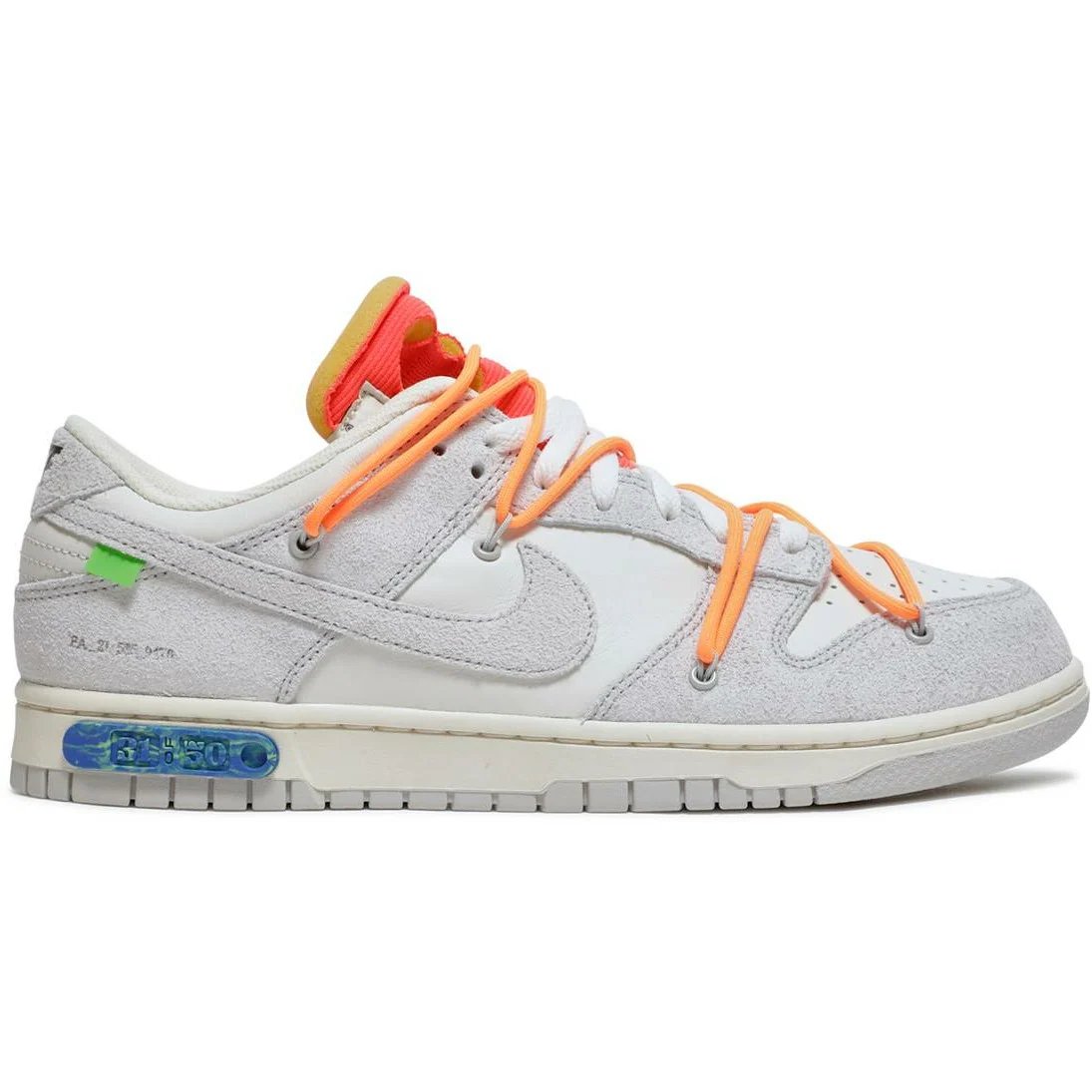 Nike Off-White X Dunk Low 'Lot 31' (2021) Sail / Neutral Grey / Total Orange sneaker