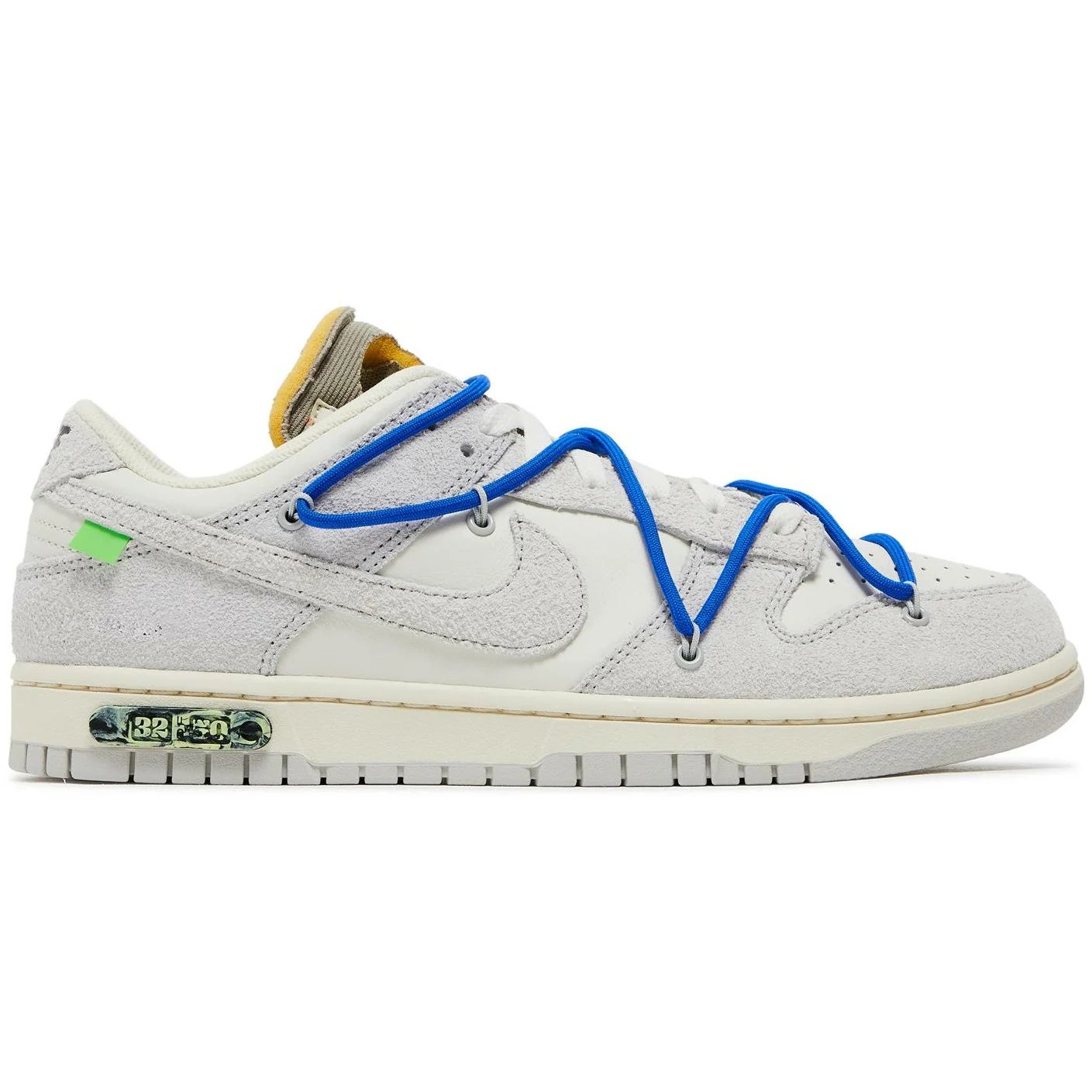 Nike Off-White X Dunk Low 'Lot 32' (2021) Sail / Neutral Grey / Racer Blue sneaker