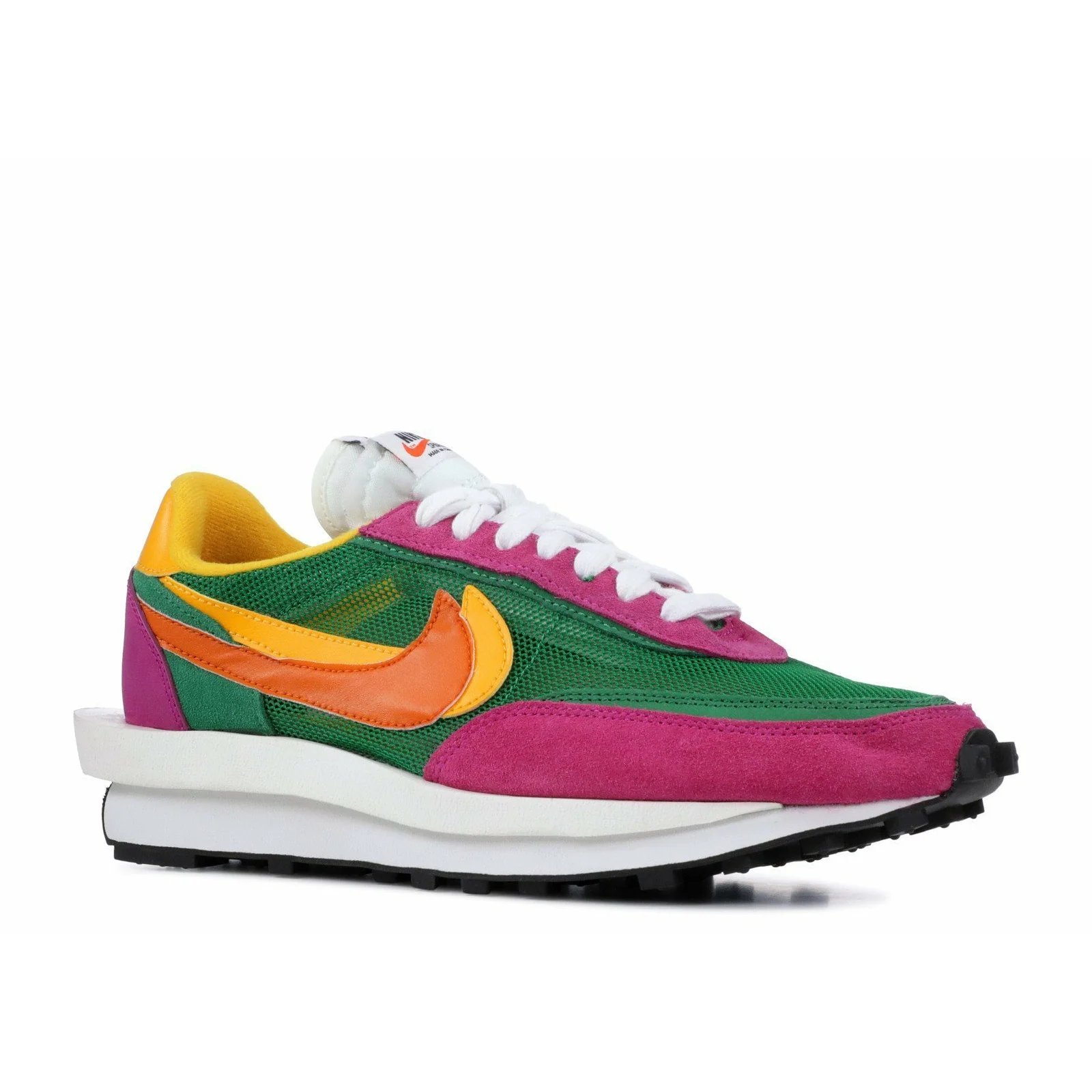 Nike Sacai X LDWaffle 'Pine Green' (2019) Clay Orange-Del Sol sneaker, foto 2