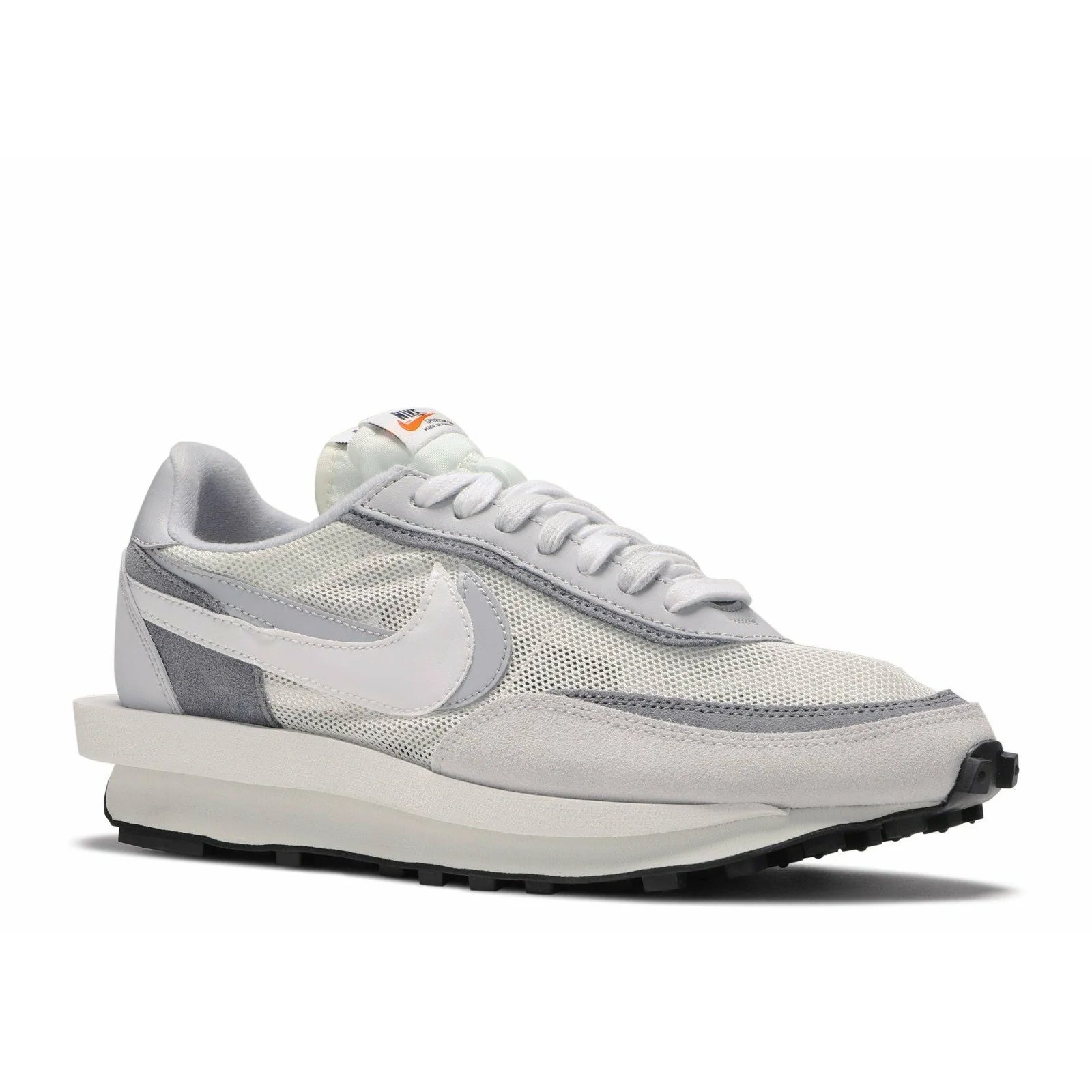 Nike Sacai X LDWaffle 'Summit White' (2019) White-Wolf Grey sneaker, foto 2