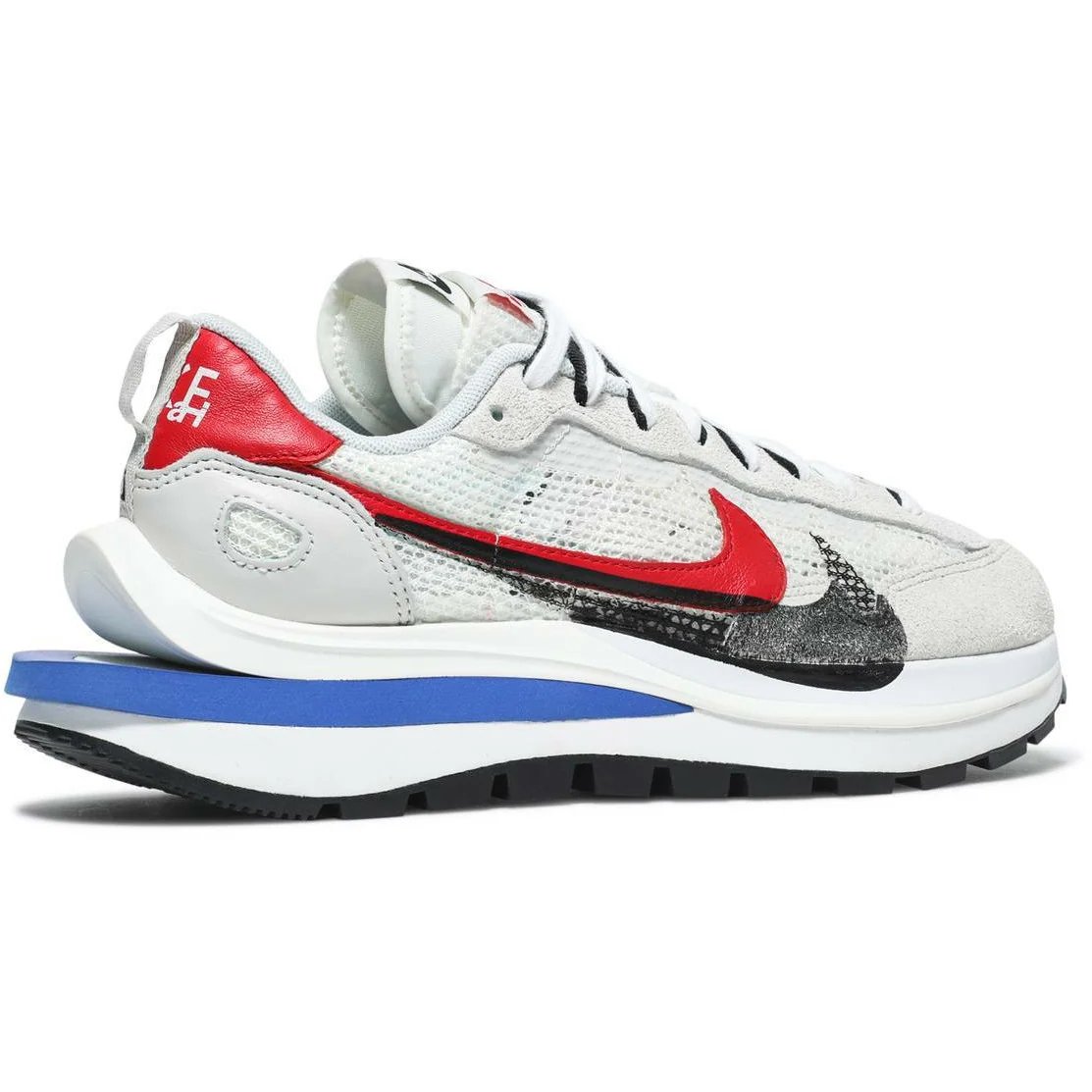 Nike Sacai X Vaporwaffle 'Sail' (2020) Light Bone / Game Royal / Sport Fuchsia sneaker, foto 3