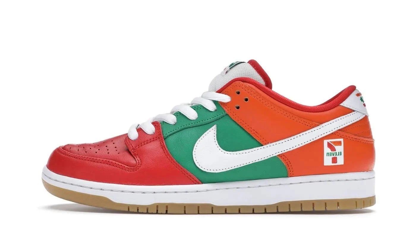 Nike SB Dunk Low 7-Eleven Chile Red / White-Safety Orange sneaker