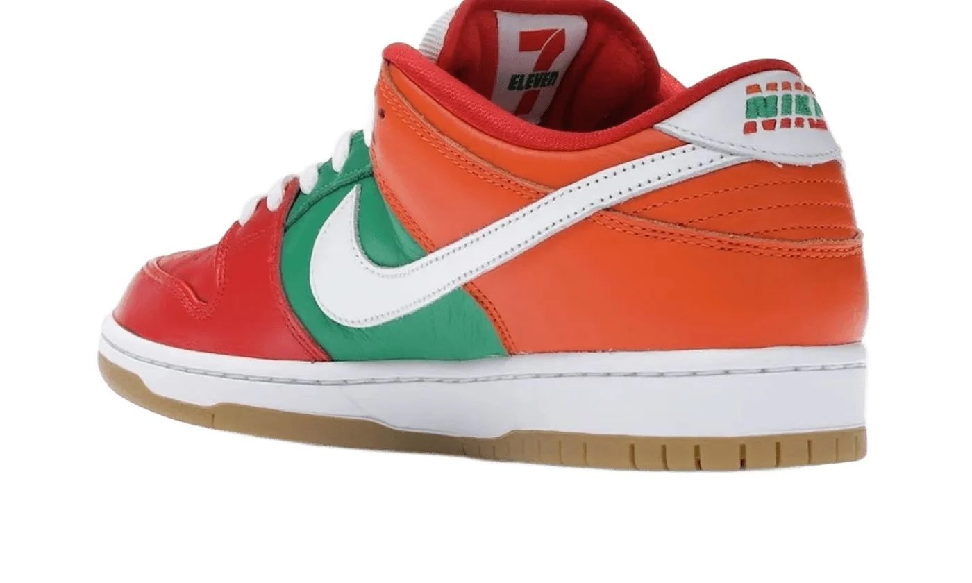 Nike SB Dunk Low 7-Eleven Chile Red / White-Safety Orange sneaker, foto 3