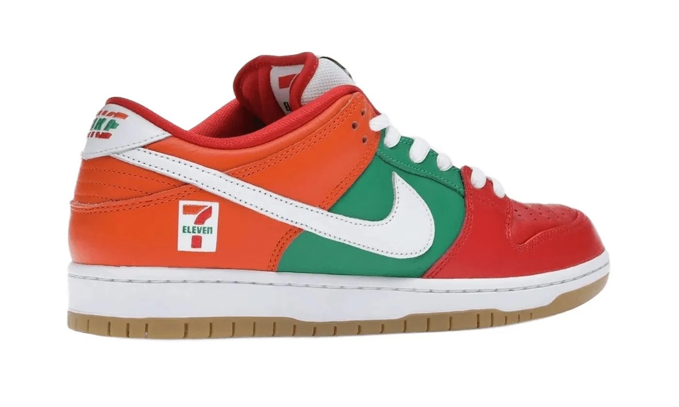 Nike SB Dunk Low 7-Eleven Chile Red / White-Safety Orange sneaker, foto 4
