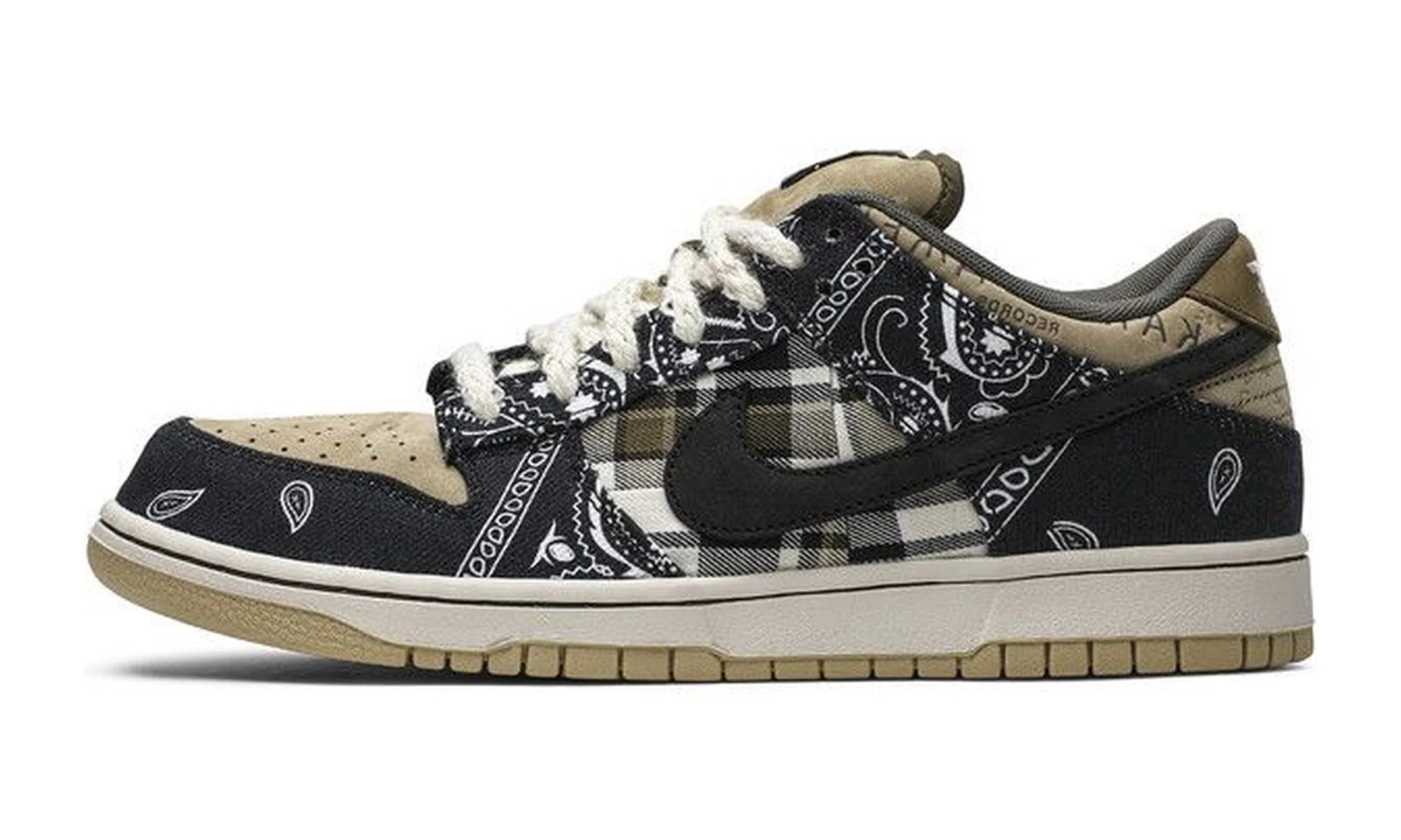 Nike SB Dunk Low Travis Scott Black / Black / Parachute Beige / Petra Brown sneaker