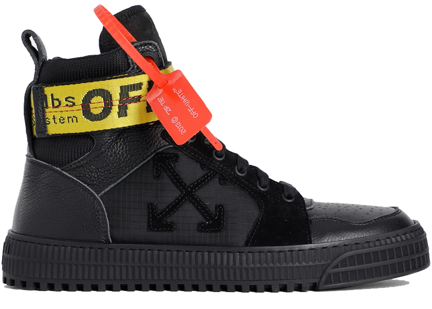 OFF-WHITE Industrial Hi Top Black sneaker