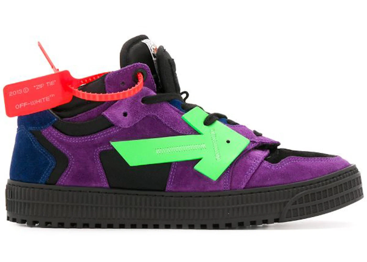 Off-White Off Court Low Top Purple Green Black sneaker