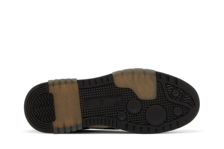 OFF-WHITE Out Of Office OOO Low Tops Black White Suede sneaker, foto 4
