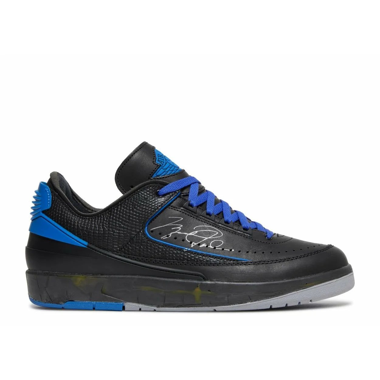 Off-White X Air Jordan 2 Retro Low SP 'Black Blue' (2021) Varsity Royal sneaker