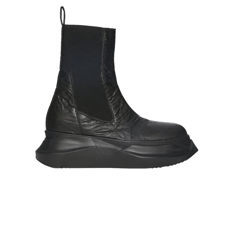 Rick Owens DRKSHDW Beatle Abstract Black Paper sneaker