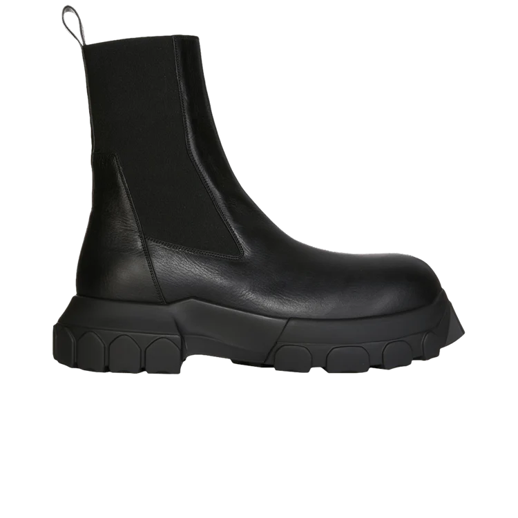 Rick Owens Lido Beatle Bozo Tractor Boots Black sneaker