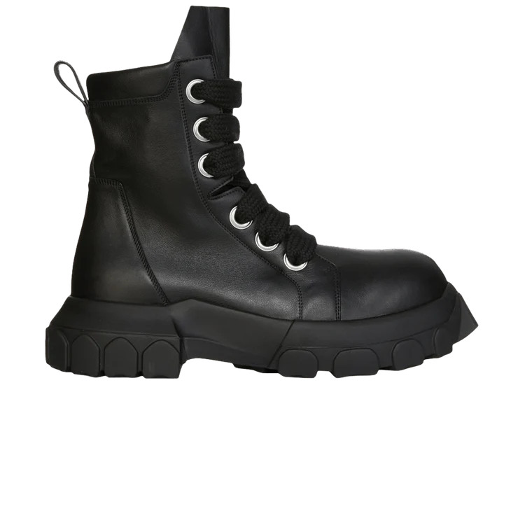 Rick Owens Lido Jumbo Laced Bozo Tractor Black sneaker