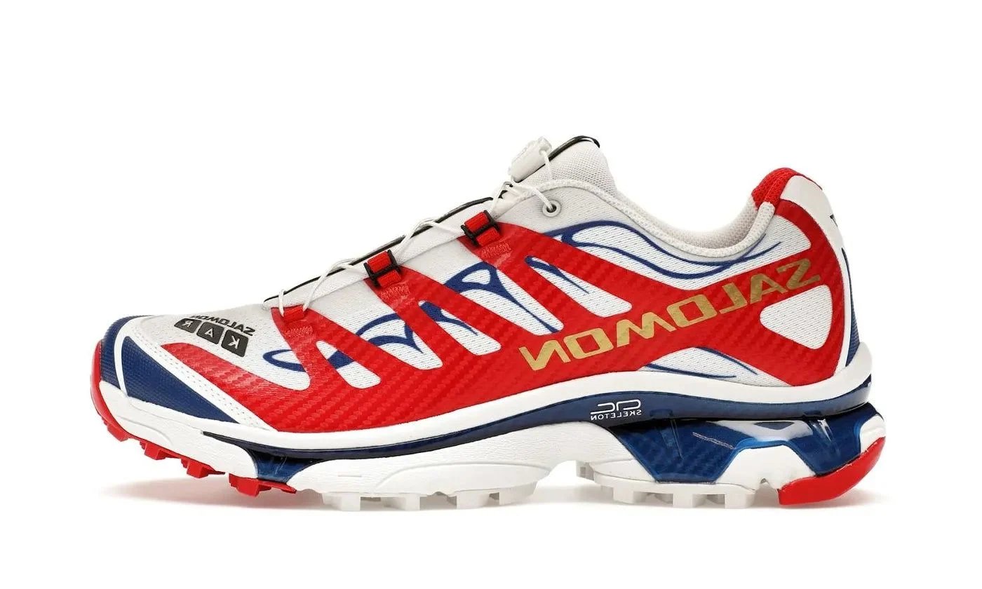 Salomon XT-4 OG Kar L'Art de L'Automobile Porsche 911 GT1-98 White / High Risk Red / Surf The Web sneaker