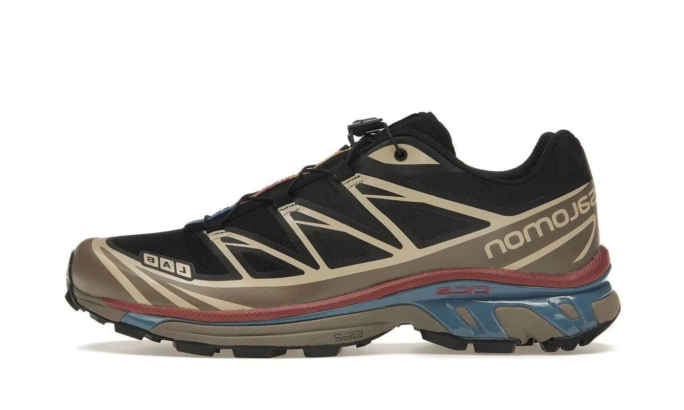 Salomon XT-6 Black Cow Hide Falcon sneaker