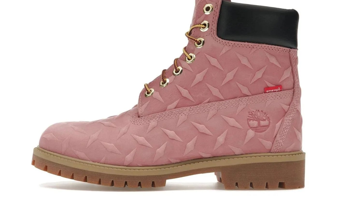 Timberland 6' Premium Waterproof Boot Supreme Diamond Plate Pink sneaker
